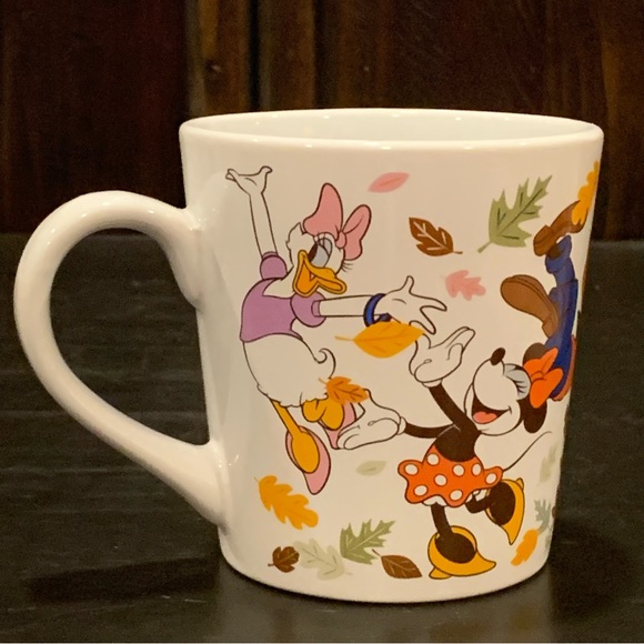 Mickey and Friends Harvest Hoopla Mug - Autumn Leaves Minnie Donald Goofy Pluto - Picture 8 of 12